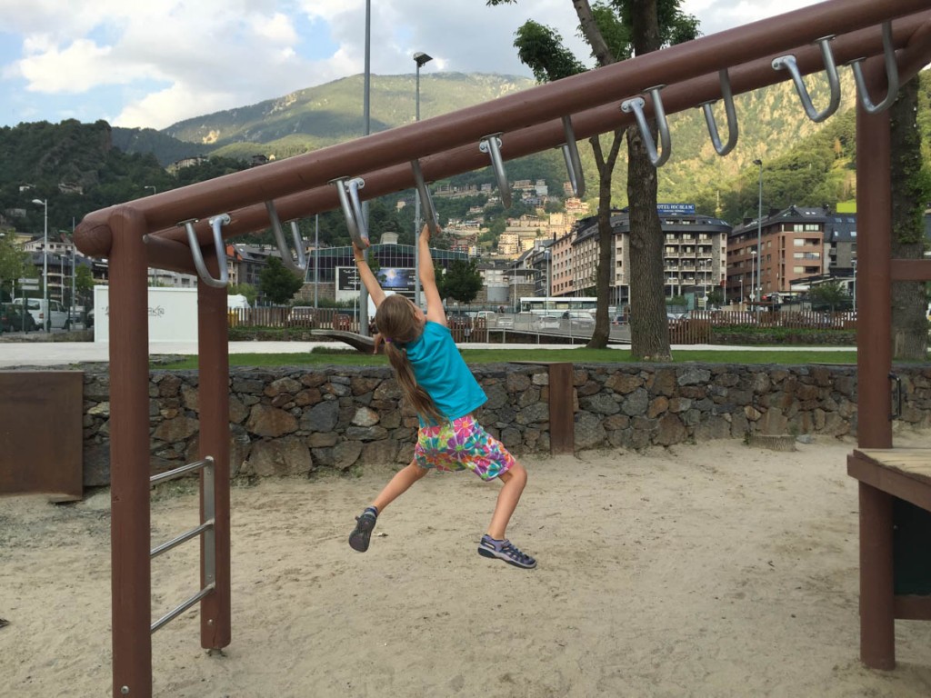 The capital of Andorra is very densely packed, and the main attraction is high end stores.  Our kids enjoyed the multiple cool playgrounds, and we found some great restaurants.  