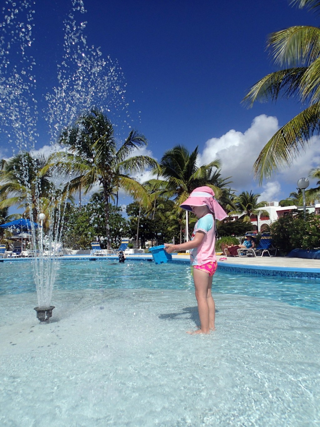 We stayed at the Jolly Beach Resort, an affordable all-inclusive in Antigua.  Although it was worn around the edges in spots, we still had a great time and it was fantastic value for the money. 