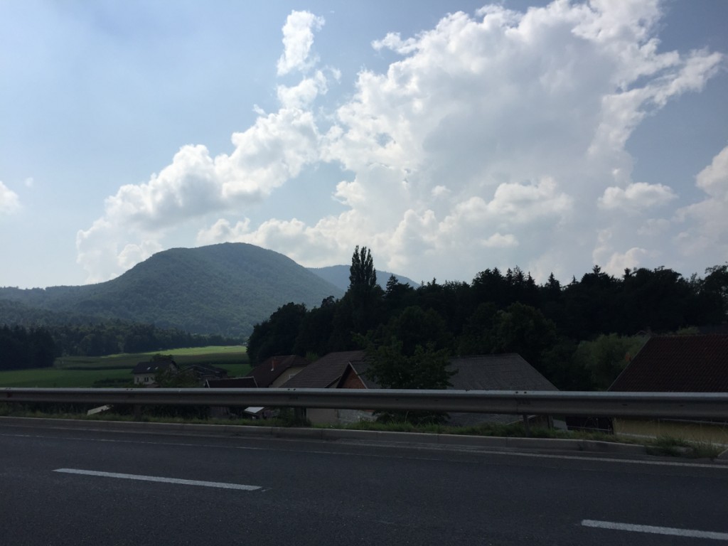 On the road headed into Austria, for an overnight on our way into the Dolomites