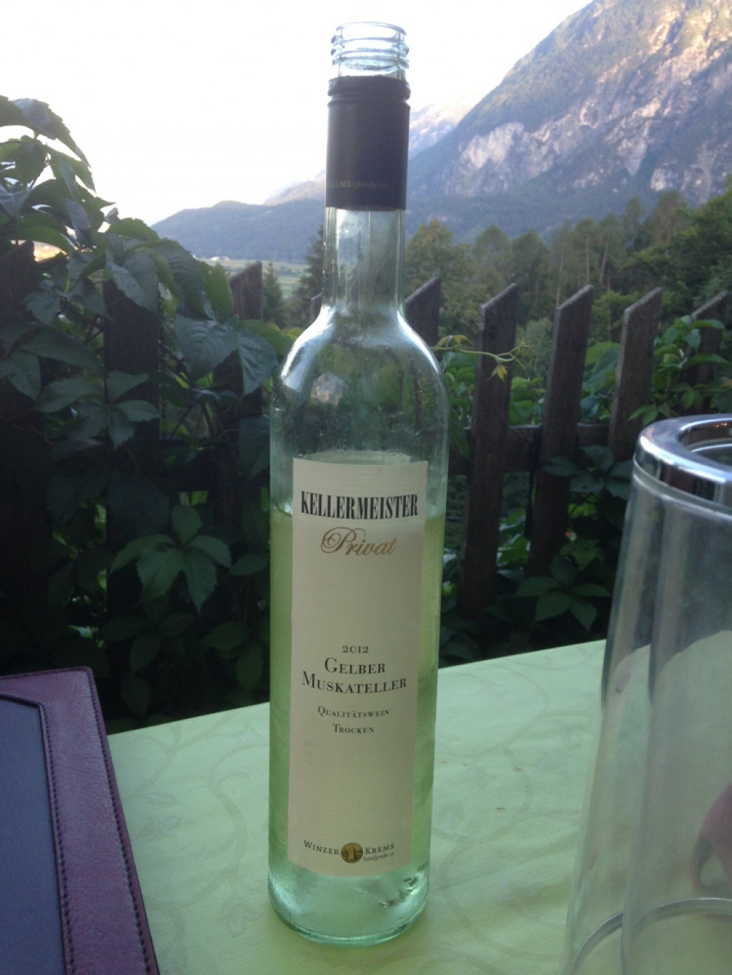 Delicious wine.  We love the Gelber Muskateller varietal and it's almost impossible to find outside of Austria.