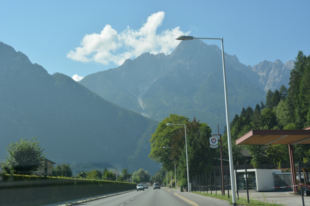On our way the next day into the Italian Alps (the Dolomites)