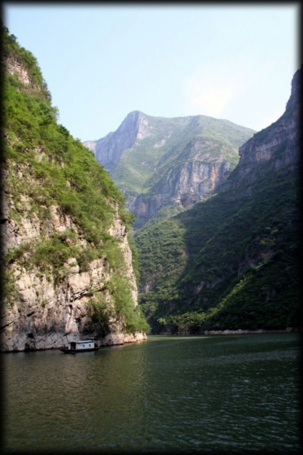 We took a cruise down the Yangtze river for a couple of days.  Although the boat we took left a little to be desired, the scenery was beautiful. 