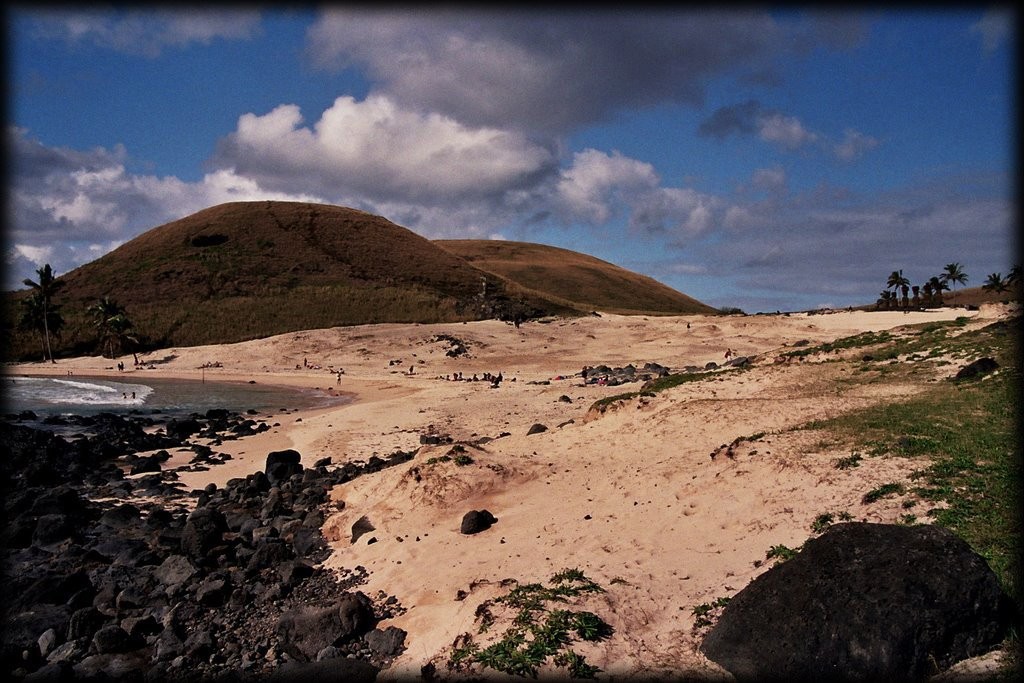 Anakena Beach is where the first settlers lived, and has a beautiful ahu.