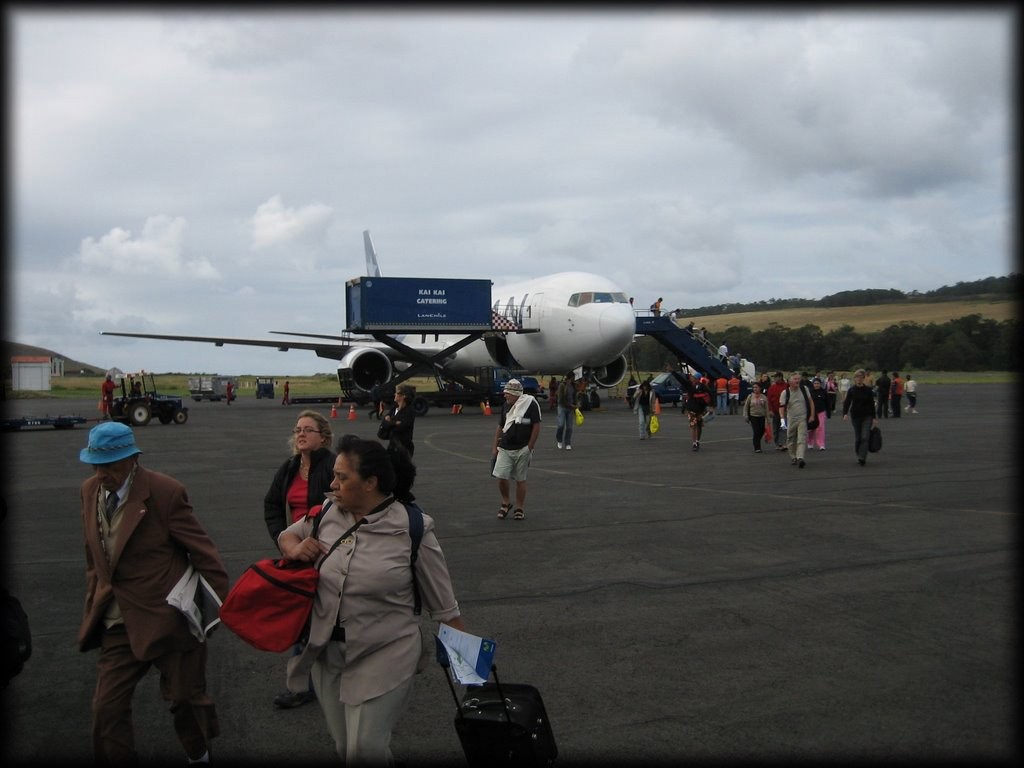 Arrival in Easter Island.