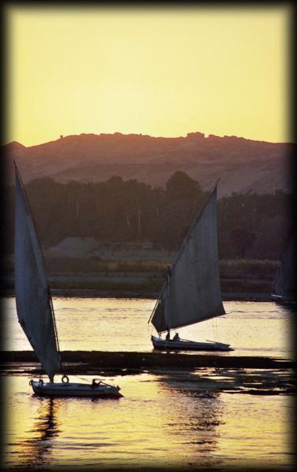 Back in Aswan, we watched the sun set on the Nile from the corniche.