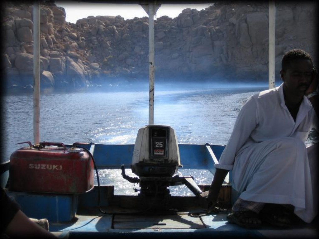 However, the Temple of Philae was worth seeing.  The ferry driver had obviously just visited the Aswan High Dam as well.