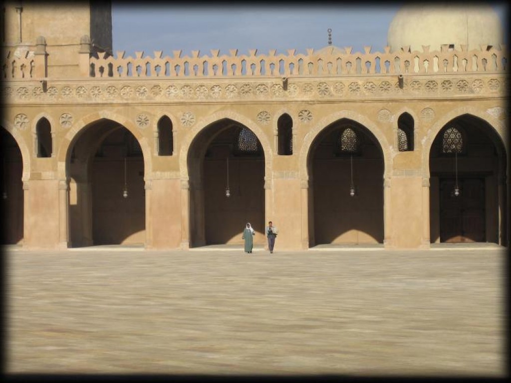 The Mosque of Ibn Tulun in Islamic Cairo.
