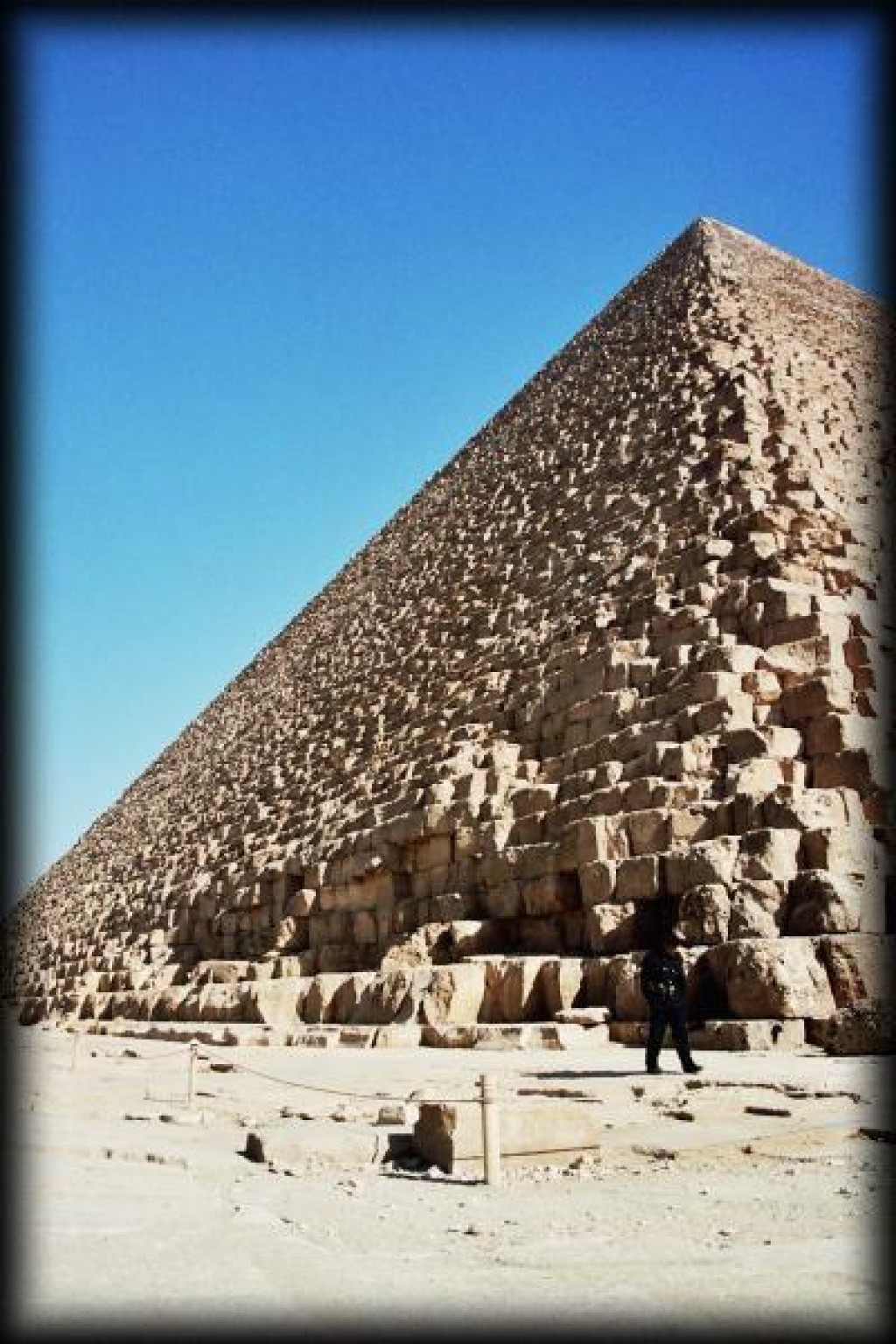 The back side of the Great Pyramid.