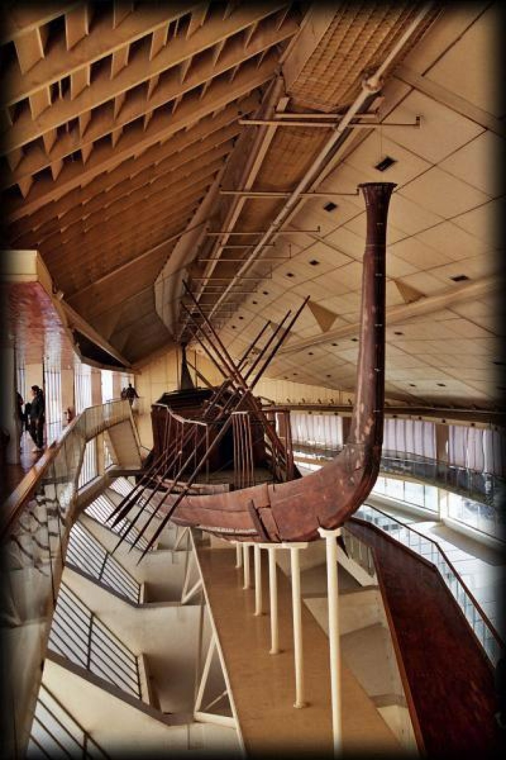 These boats were intended to have been used to transport Khufu's body and all his possessions to the after-life.