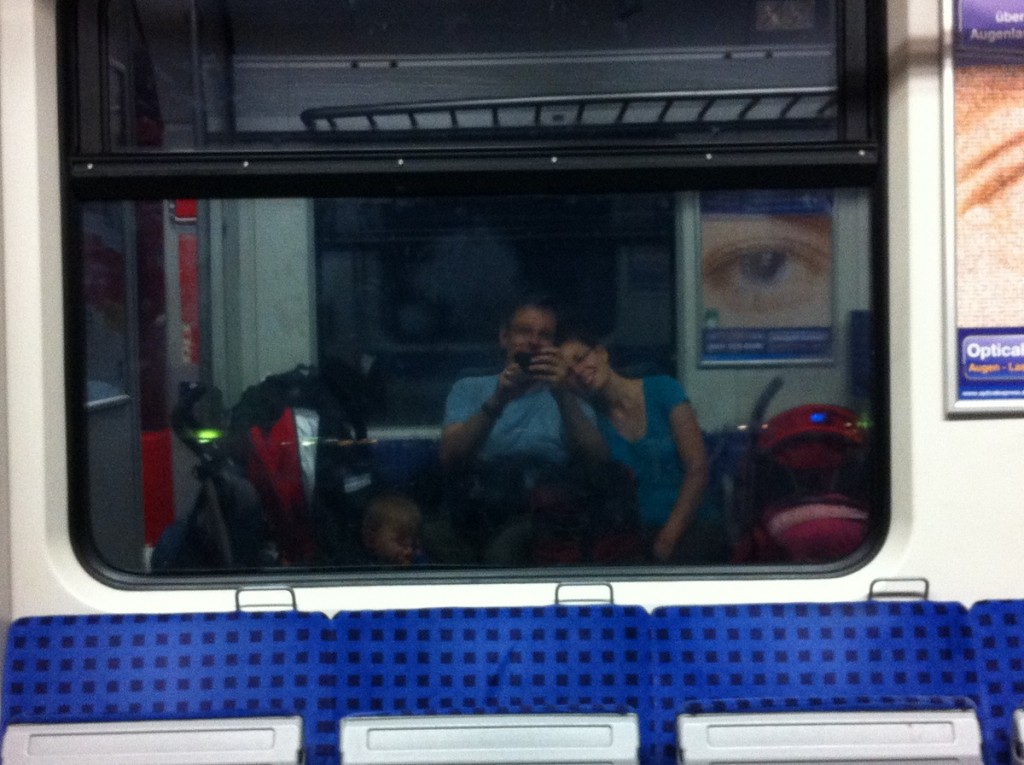 Subway selfie, on the way to downtown Munich