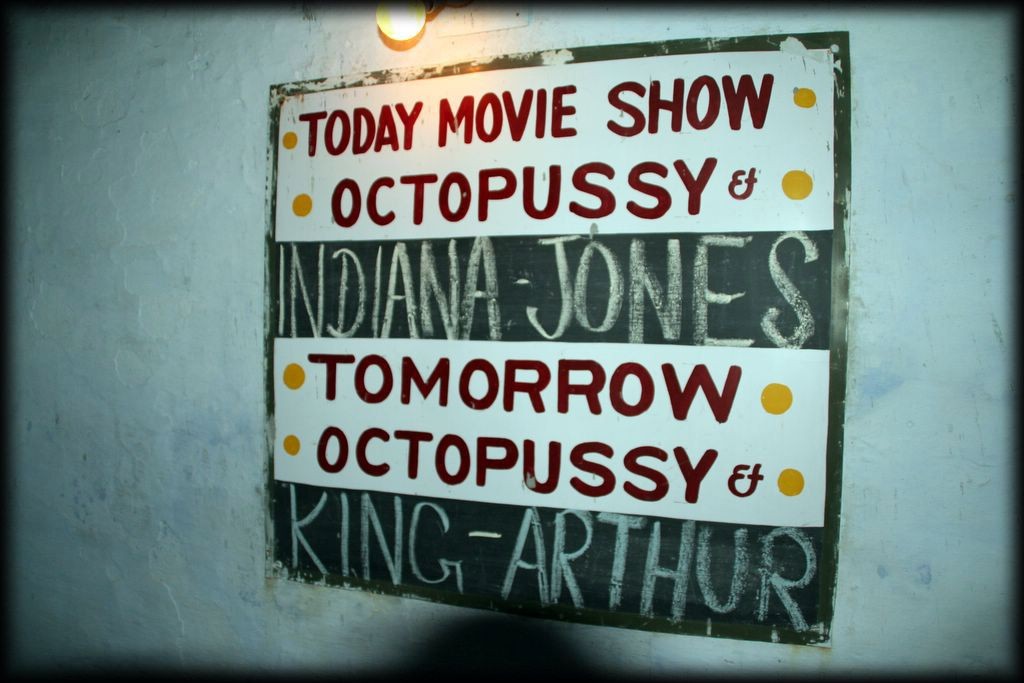 Every day, Octopussy.  (Part of it was filmed in the Lake Palace)