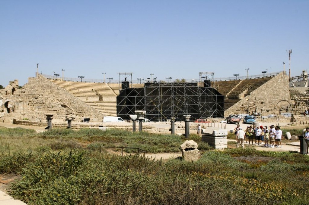 They were setting up for a concert at the Roman Amphitheater while we were there.