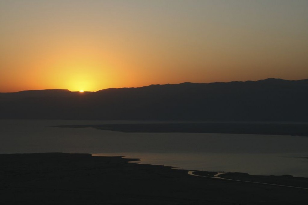 We climbed Masada to watch the sunrise, along with thousands of other people, but we still really enjoyed the view.  We were also able to tour the ruins before the intense heat overwhelmed us.