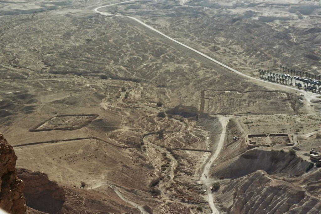Roman Camps seen from Masada