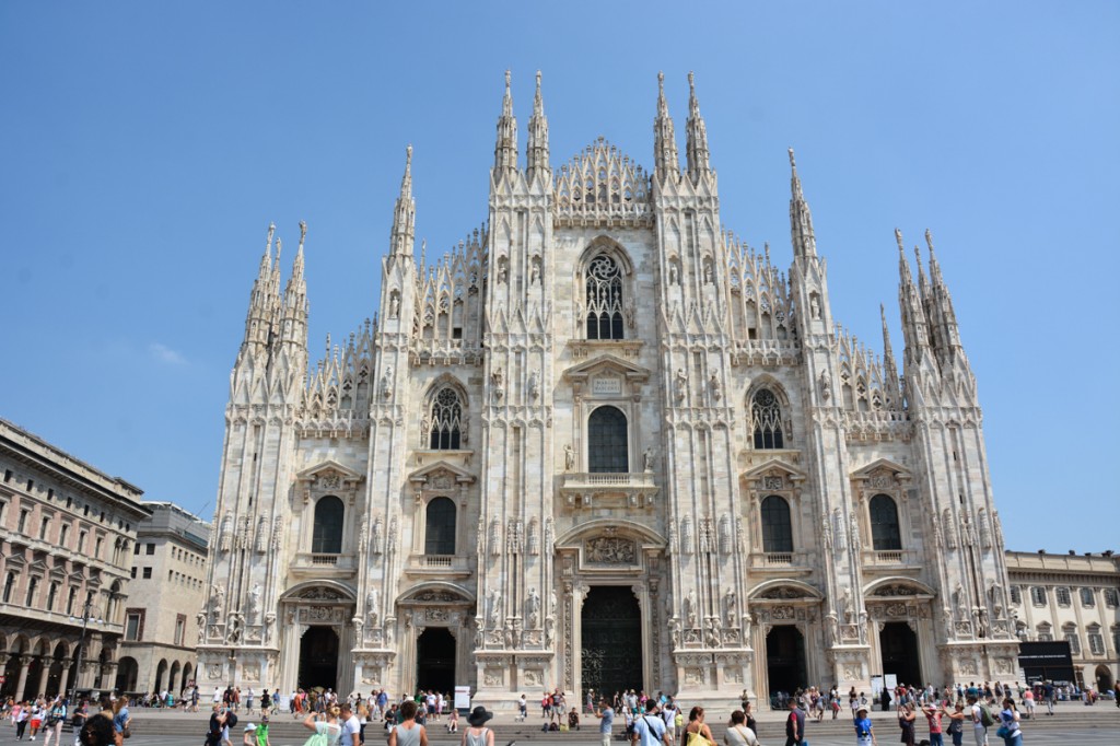 The Duomo, or the Milan Cathedral.