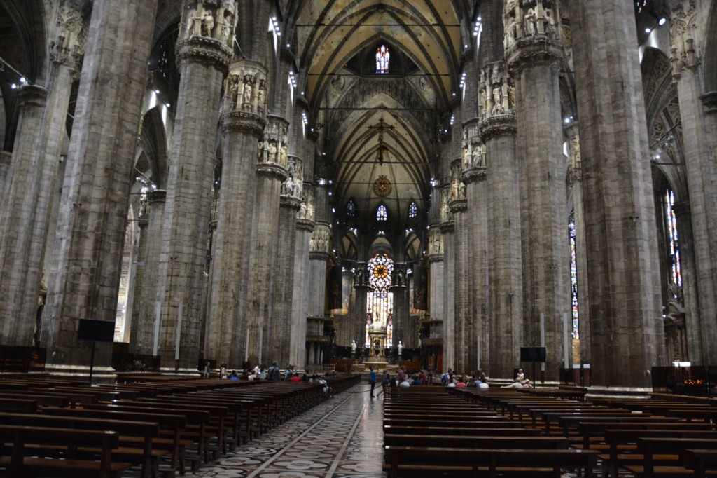 Inside the Duomo (Milan Cathedral)