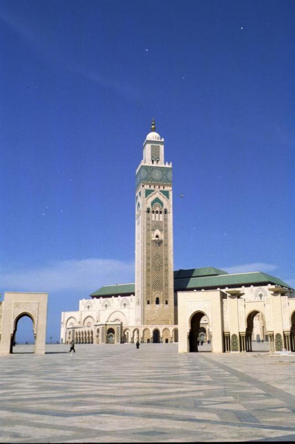 On our way out of Morocco, we stopped in Casablanca to visit the Hassan II Mosque.  It is the third-largest Mosque in existence. It was built from 1980 to 1994. 