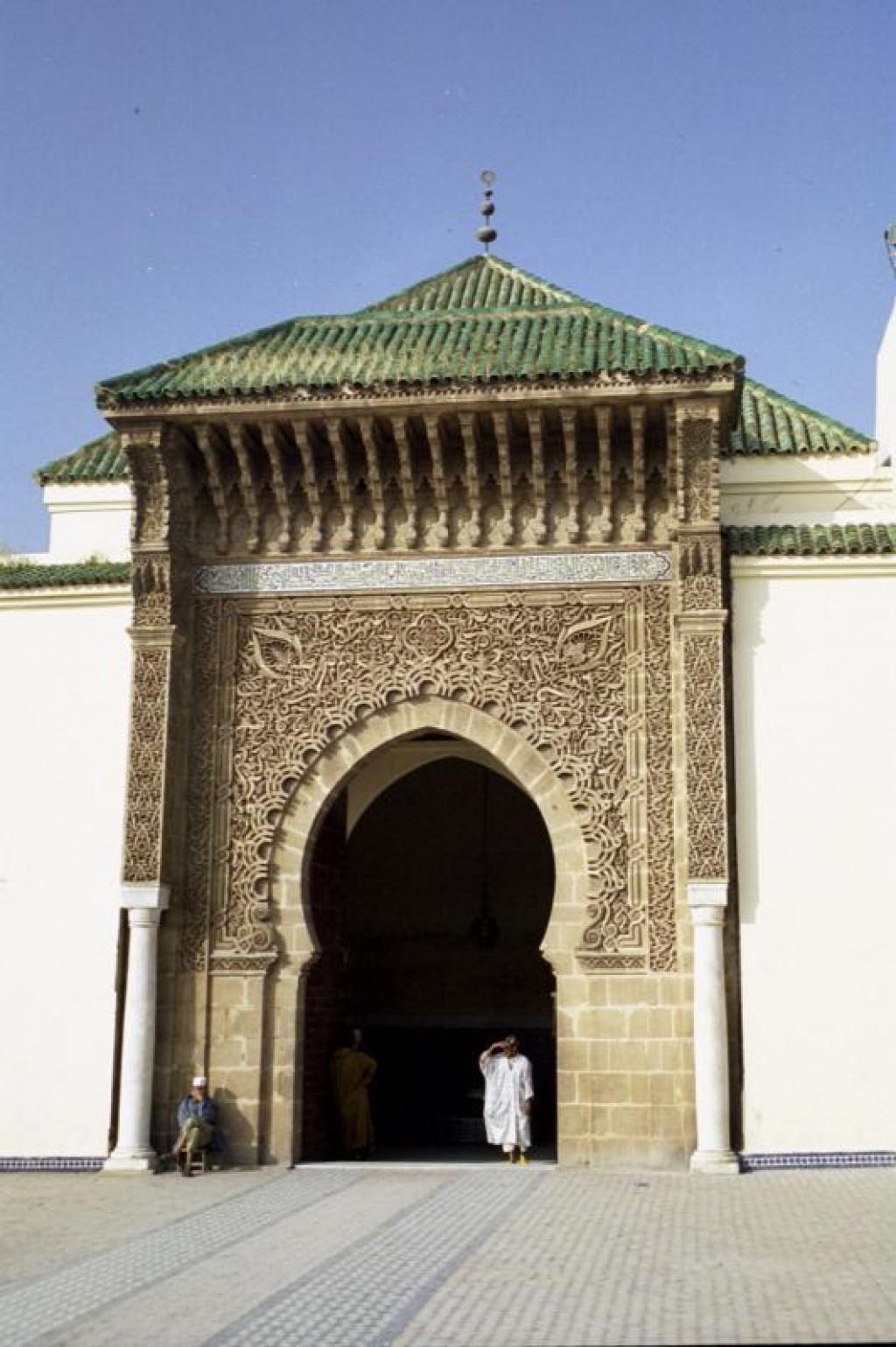 This is entrance to the tomb of Moulay Ismail.