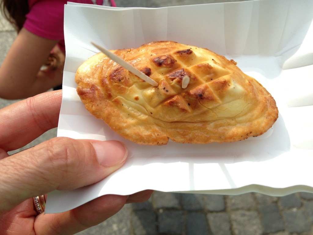 Fried smoked cheese, available at street vendors everywhere - often with cranberries