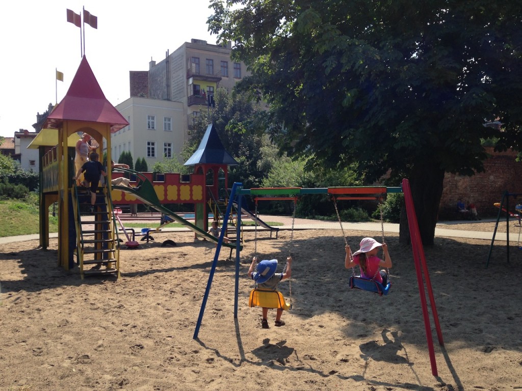 Gingerbread playground, a great playground in the old town in Torun.
