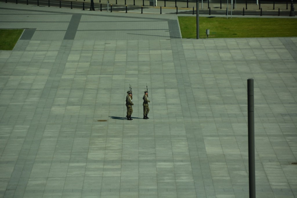 Changing of the guard at the Tomb of the Unknown Soldier
