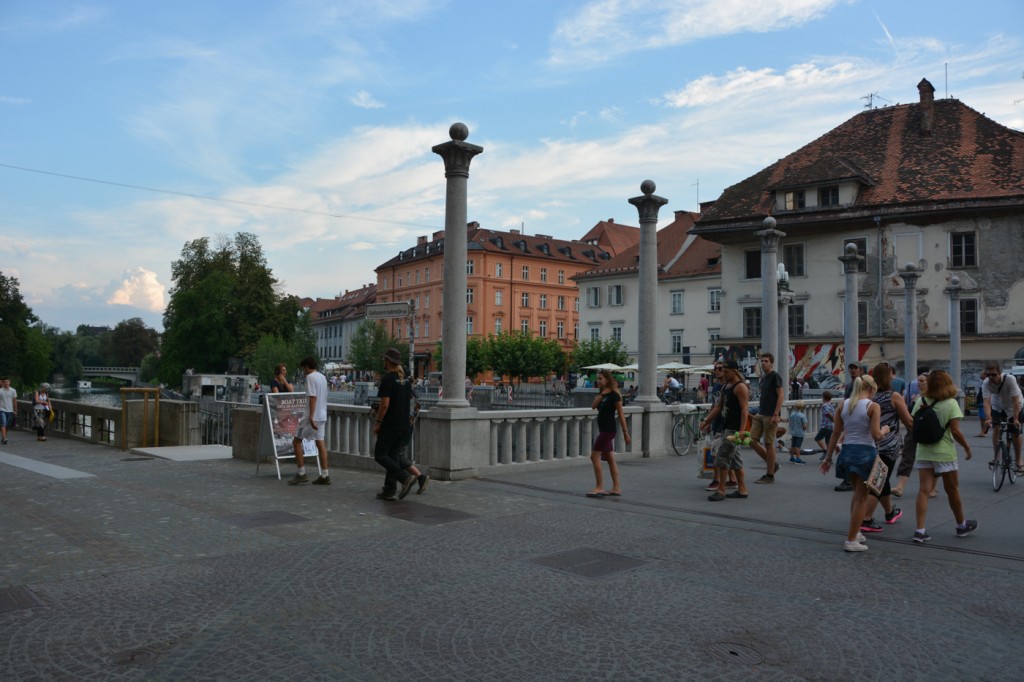 It's hard to believe you're in a European capital when you're wandering the streets of Ljubljana.  It is compact, it is clean, and very pretty, and centered around a river with sidewalks on either side and restaurants, cafes and shops. 