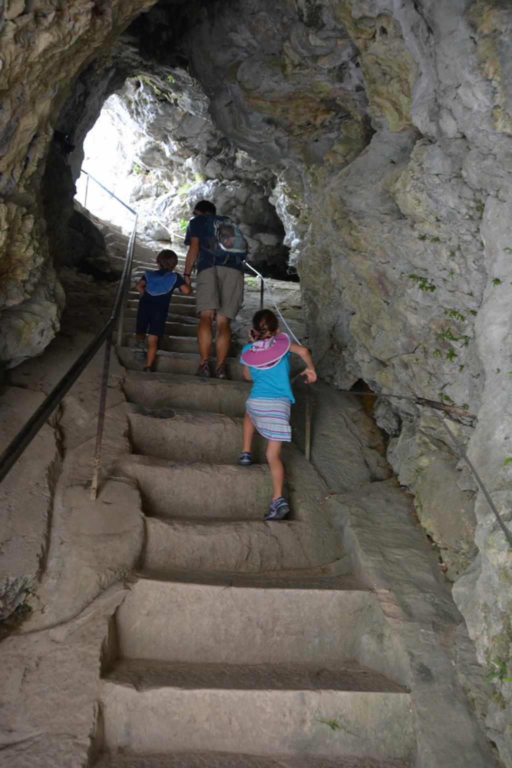 Predjama Castle is a castle built into a cave. It is an awesome place to explore with kids, lots of rooms to explore, all built in to a cave that can be explored. 