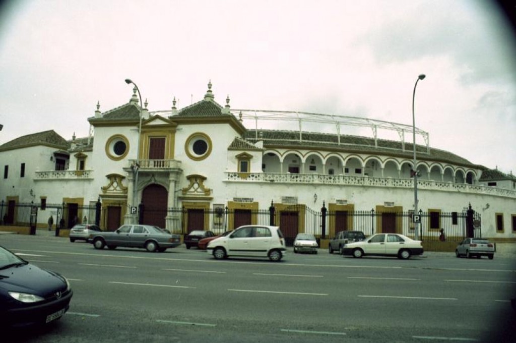 This is the bullring, Plaza de Toros De La Real Maestranza.