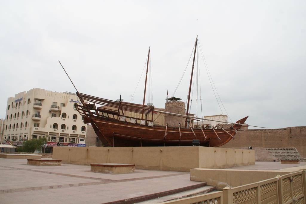 We visited the Dubai Museum for a break from all the shopping.
