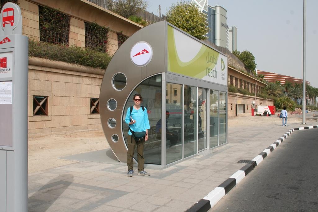 Air Conditioned bus stop.