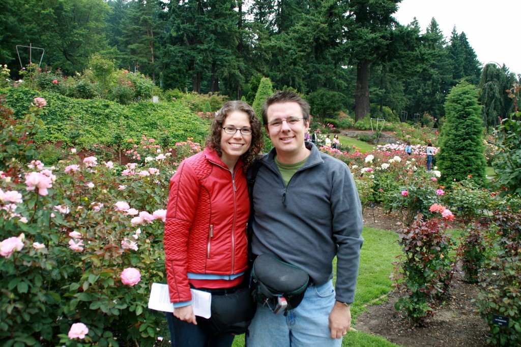 The Portland International Rose Test Garden and the Japanese Garden