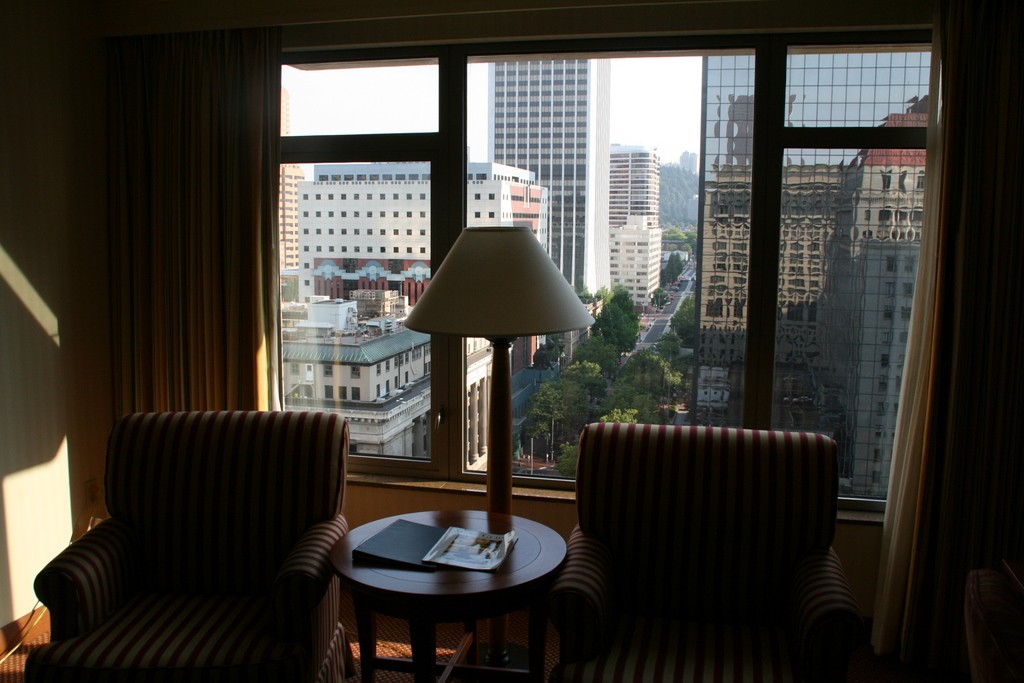 View downtown from the Hilton Portland.