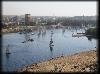 Ian climbed up to the Kubbet Al-Hawa for a view overlooking Aswan. Feluccas were everywhere on the Nile.