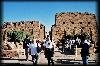 We visited Karnak Temple a couple of times. It was a big highlight of the trip. Unfortunately, the first time we visited was marred by the guy to the right of me. That's our tour guide. Talking on his cell phone. As always.