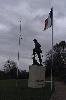 Memorial to the parachutists.