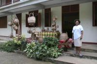 Buying baskets in the Carib Territory