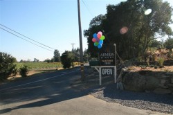 Entrance to Armida Winery off Westside Road