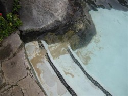 Sand in the pool - We never saw anyone cleaning anything. Ever.