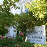The sign in front of Ca'Bianca.