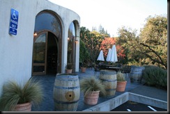 The patio and entrance at Fritz Winery.