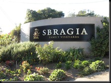 The entrance to Sbragia Family Vineyards
