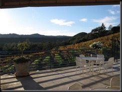 The patio at Sbragia Family Vineyards