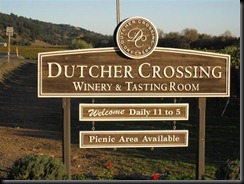 Entrance to Dutcher Crossing Winery and Tasting Room