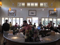 Tasting room overlooking the grapes, Duckhorn Vineyard, Napa Valley