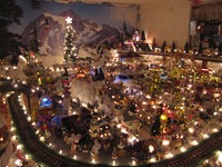 Christmas Village in the Robeiro Family house