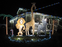 The Weaver Family Christmas display spills out onto their neighbour's yards.