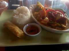 Pumpkin curry lunch special at Thai Issan, Petaluma, Califonia