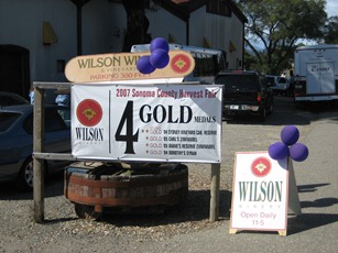 The unassuming exterior of Wilson Winery, Dry Creek Valley, Sonoma County