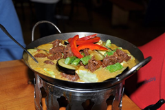 Mock Lamb Curry at Aunty Mena’s Vegetarian Cafe, in Wellington, New Zealand