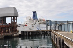 The Interislander fery at the Wellington terminal